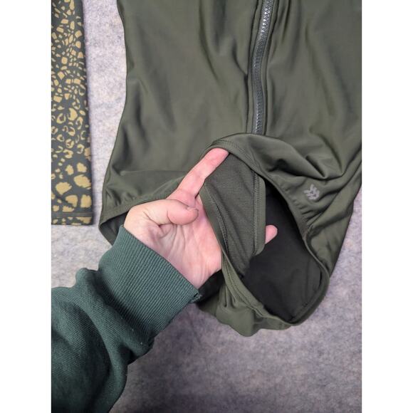 All in Motion Long Sleeve Mock Neck 1-Piece Rashguard Sun Protection Swimsuit, M - Picture 5 of 9